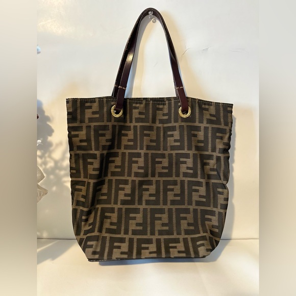Fendi Brown Zucca Tote Bag - Picture 5 of 11